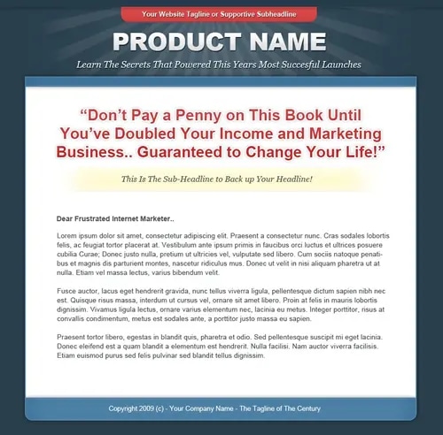 WP Sales Page Templates